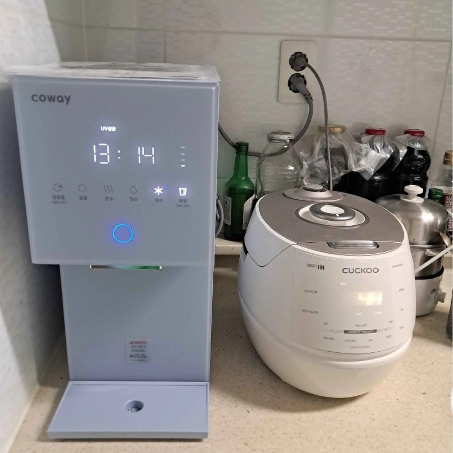 코웨이 얼음정수기렌탈 설치 사진
